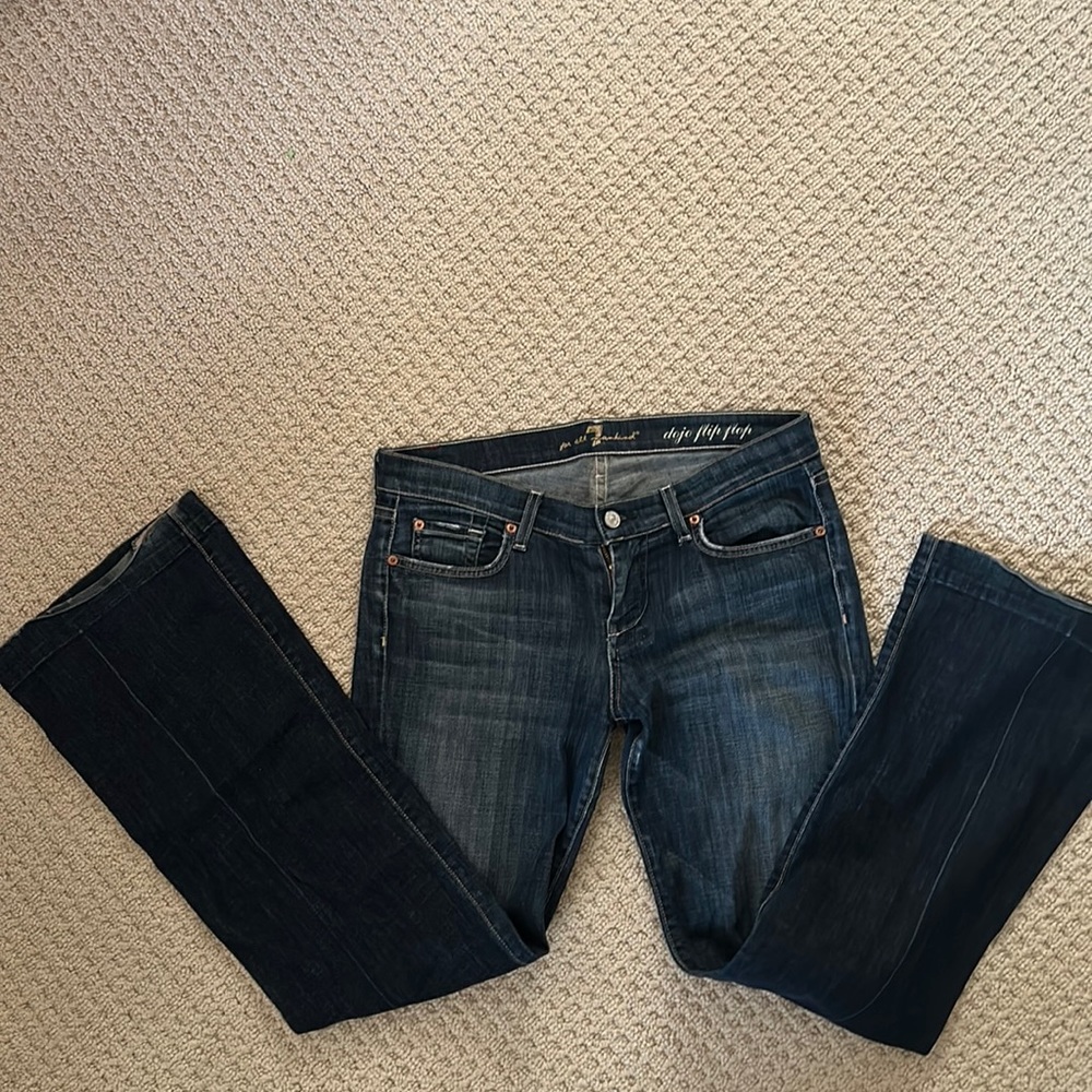 7 for all mankind size 29 dojo flip flop jeans.
